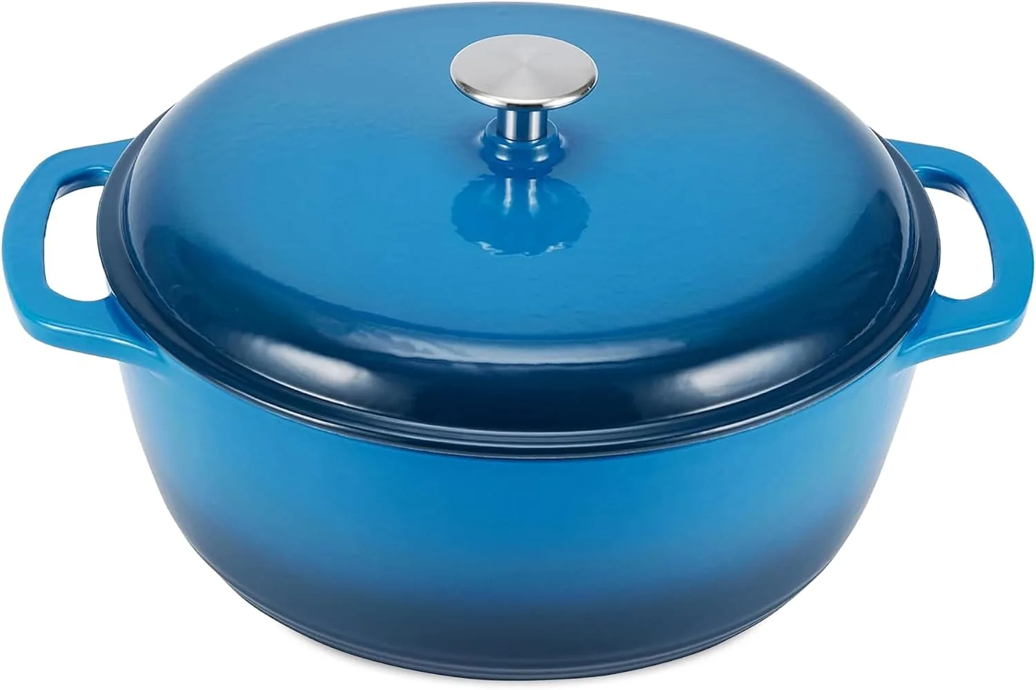 Amazon Basics Enameled Cast Iron Dutch Oven, 6 Qt