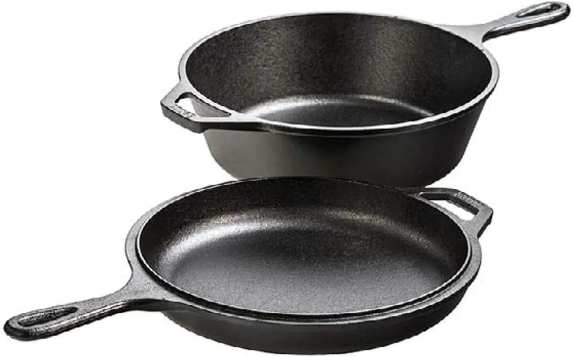 Lodge Cast Iron Combo Cooker, 3.2 Qt (Pot + Skillet Lid)